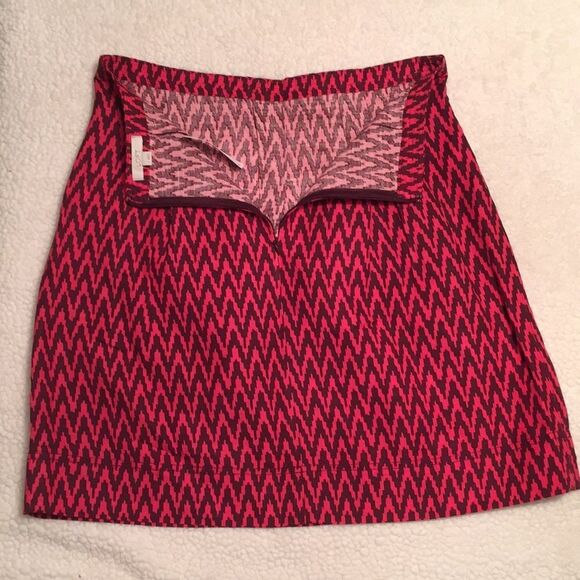 Ann Taylor Loft Aztec Print Linen Rayon Skirt Sz $ - Picture 2 of 8